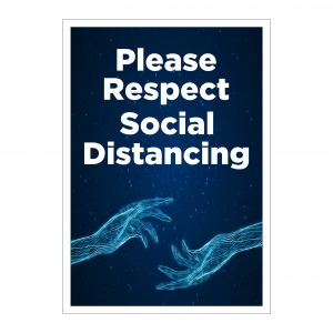 Social Distancing Lights Sign